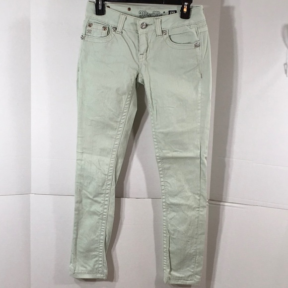 Miss Me mint green skinny jeans - Picture 6 of 8
